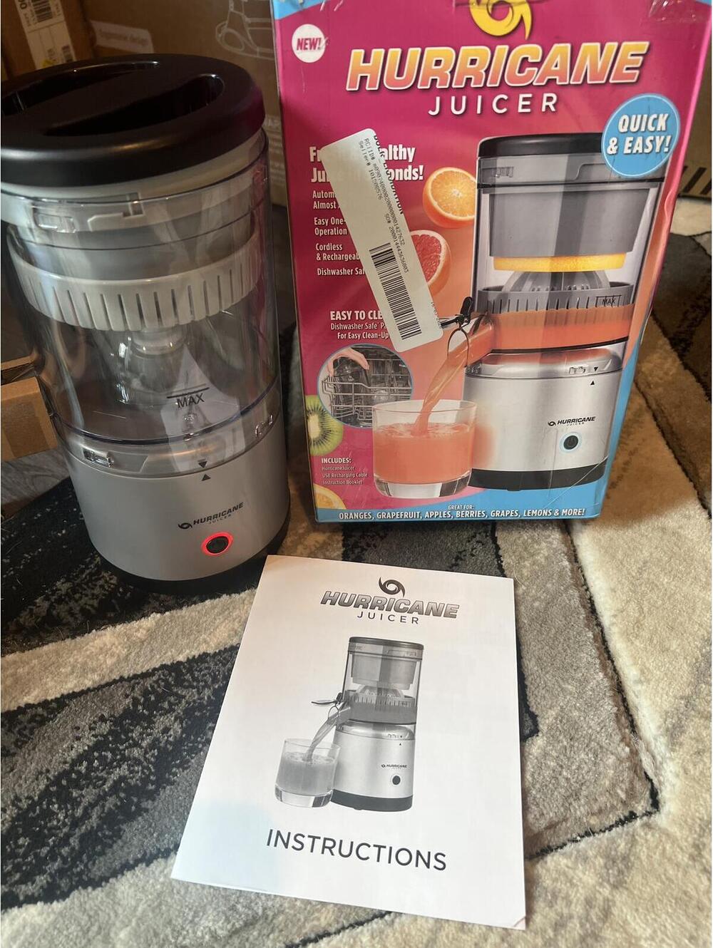 Hurricane Juicer Automatic Power Juicer - Salvage READ DESCRIPTION